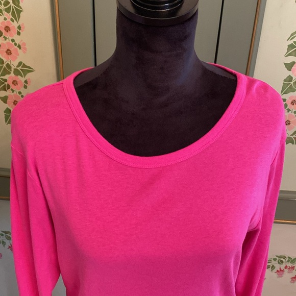 GAP LONG SLEEVE "FAVORITE TEE" IN PINK SIZE XL - Picture 3 of 7